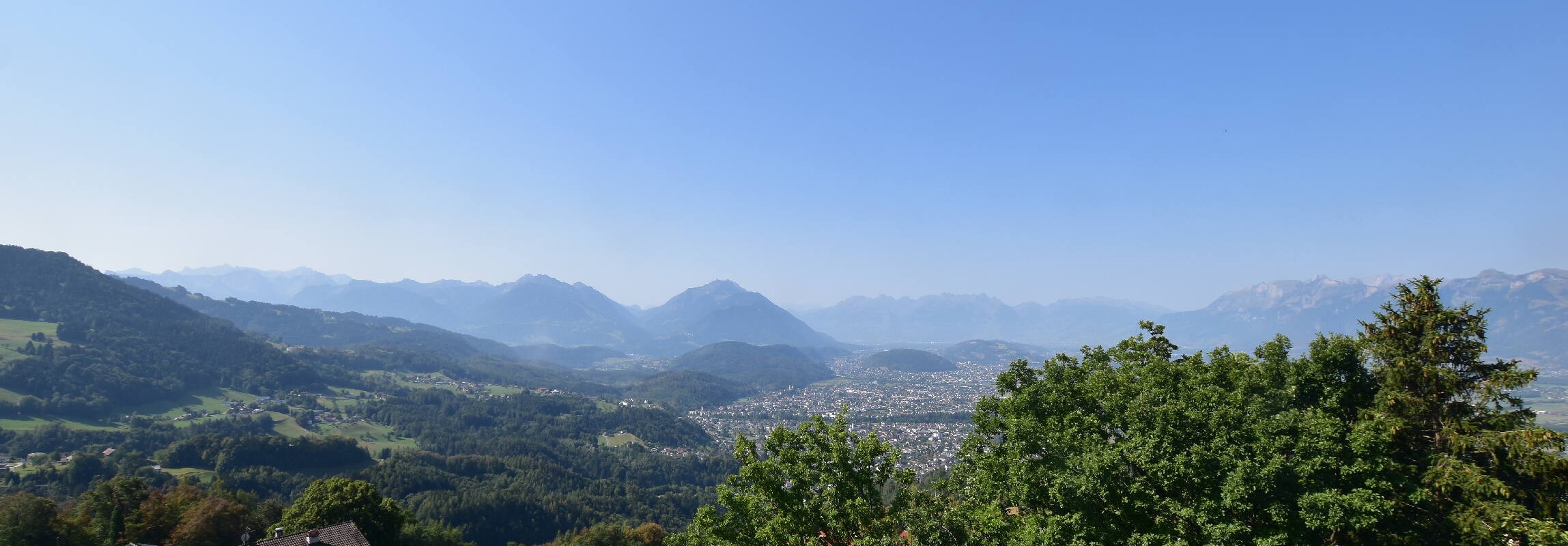 Archiv Foto Webcam Viktorsberg - Blick auf Feldkirch