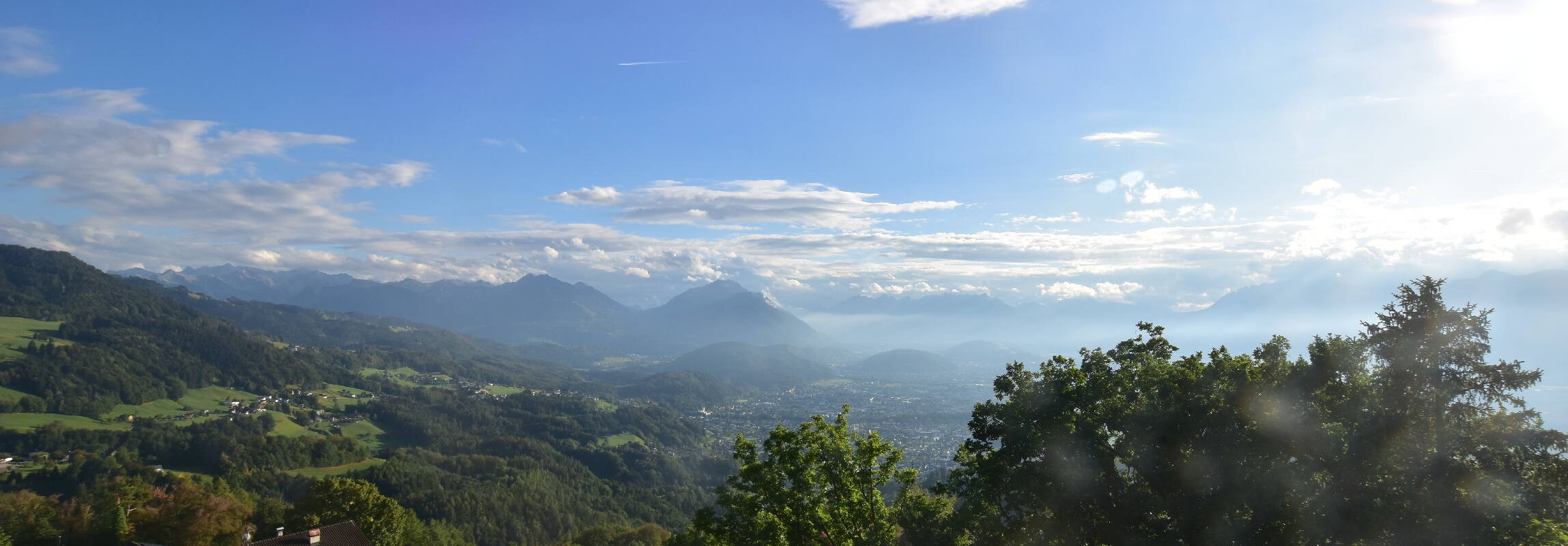 Archiv Foto Webcam Viktorsberg - Blick auf Feldkirch