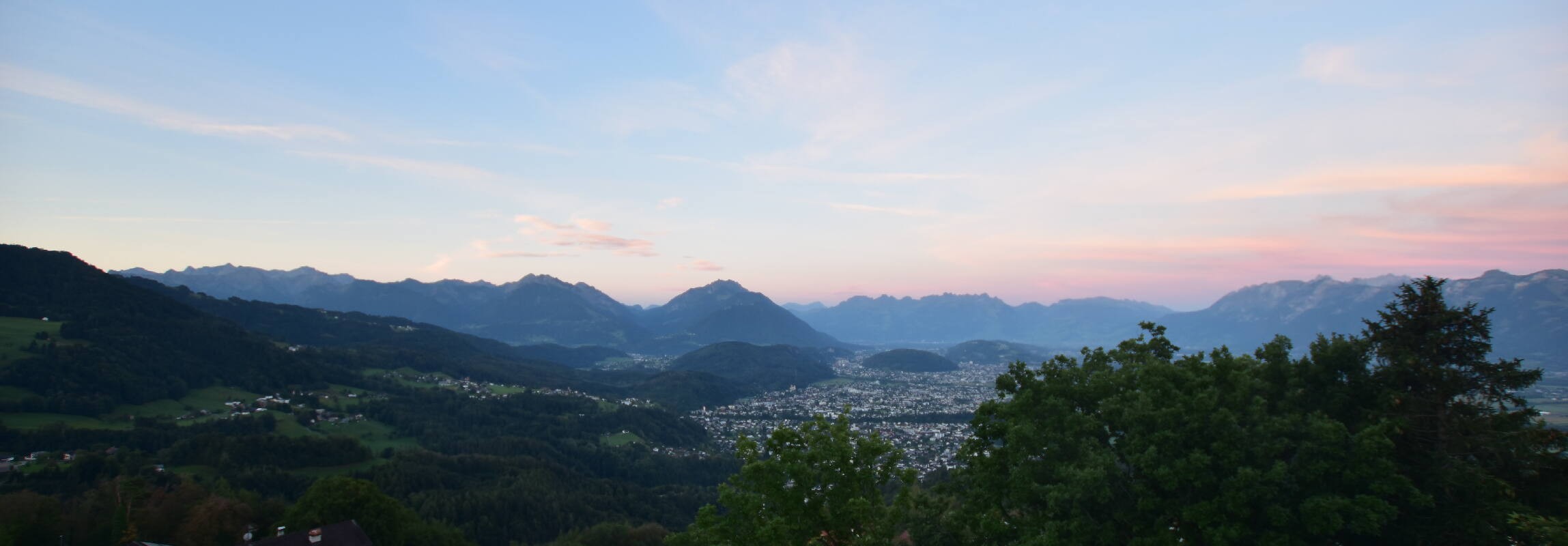 Archiv Foto Webcam Viktorsberg - Blick auf Feldkirch