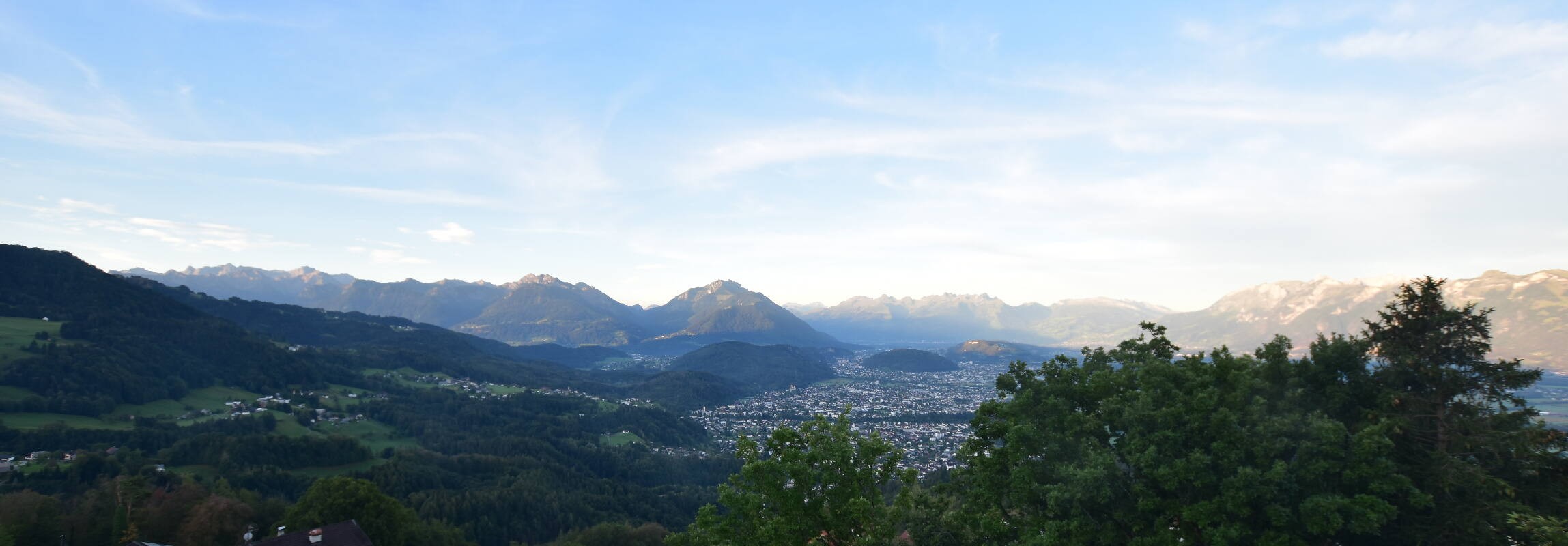 Archiv Foto Webcam Viktorsberg - Blick auf Feldkirch