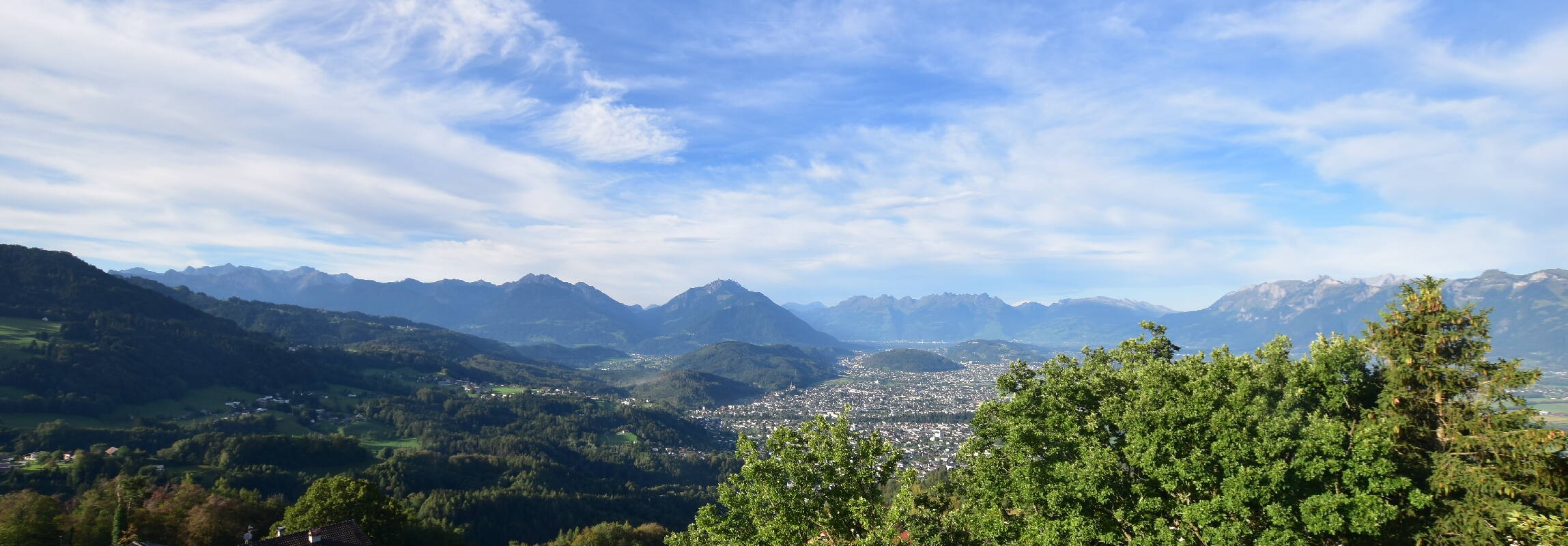 Archiv Foto Webcam Viktorsberg - Blick auf Feldkirch