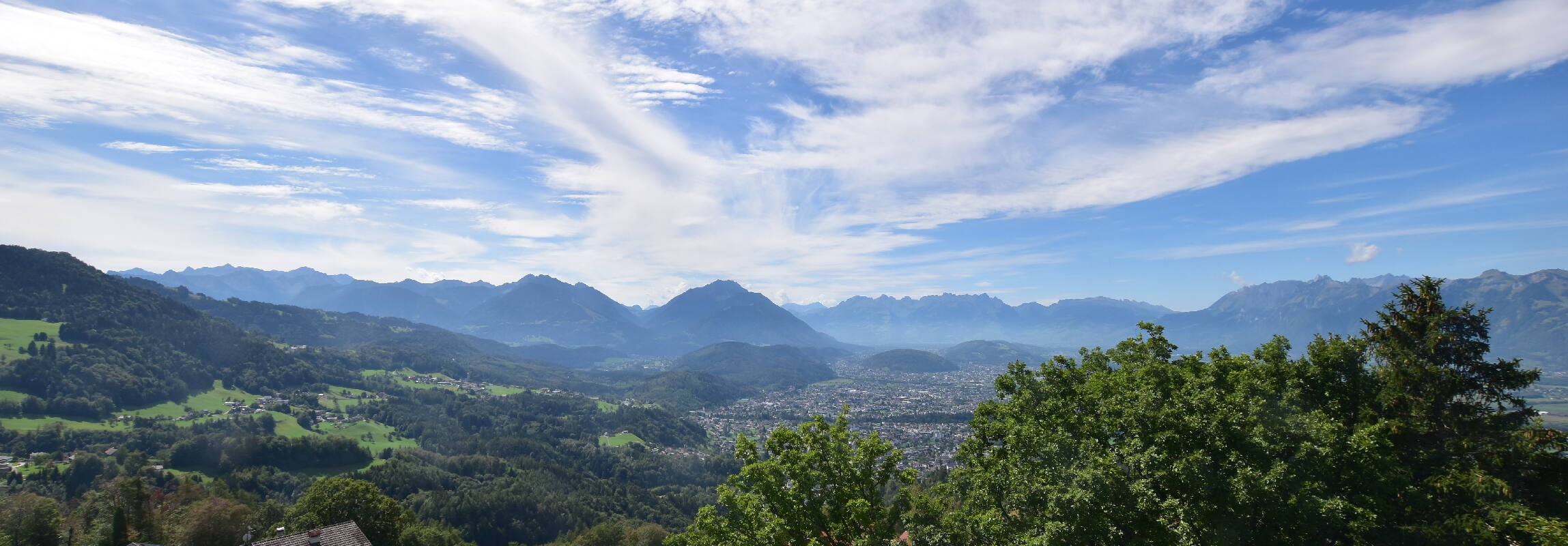 Archiv Foto Webcam Viktorsberg - Blick auf Feldkirch
