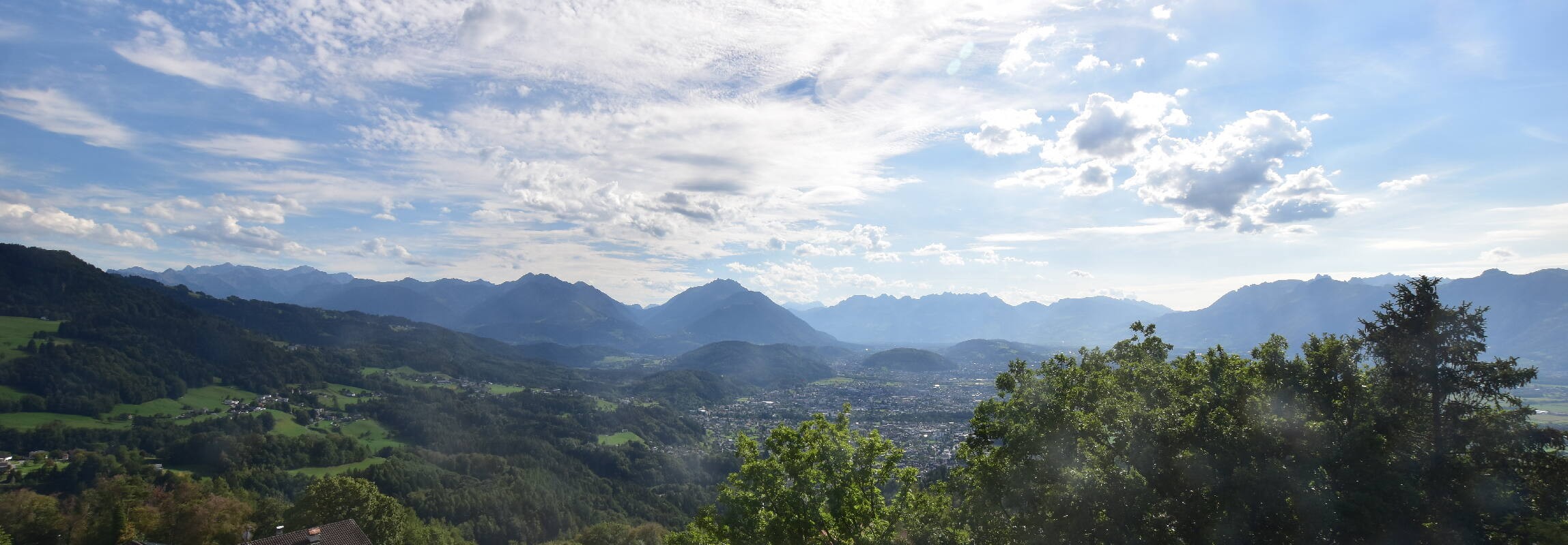 Archiv Foto Webcam Viktorsberg - Blick auf Feldkirch