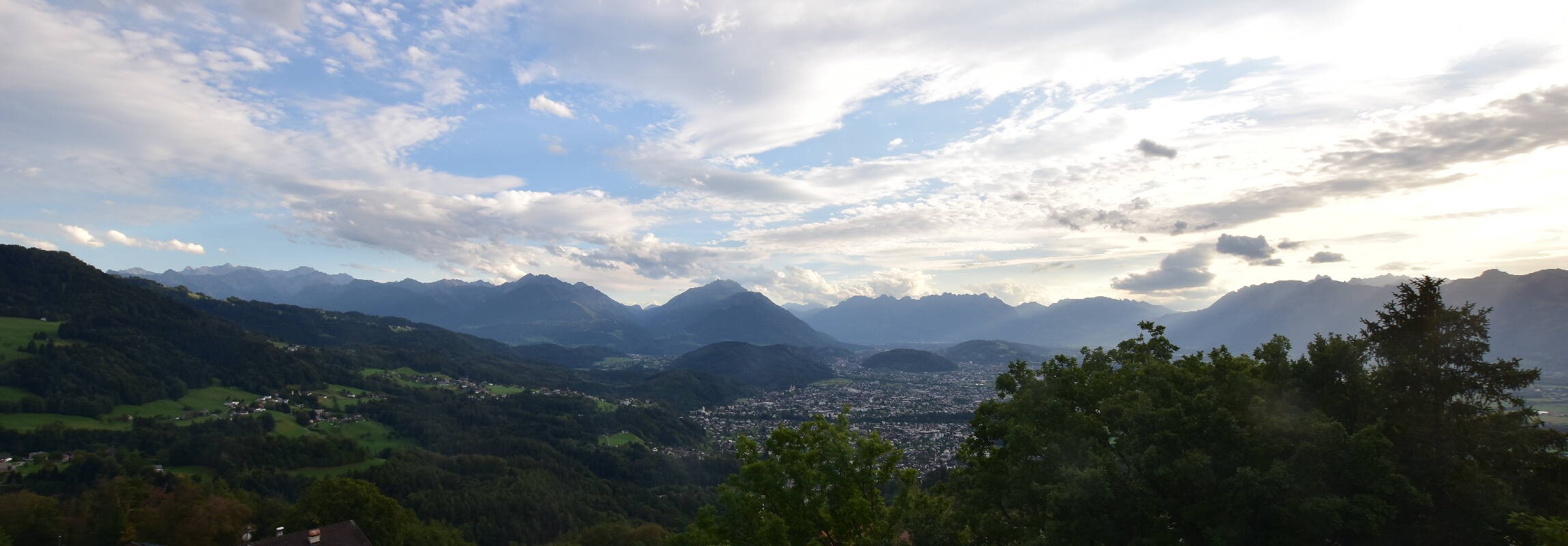 Archiv Foto Webcam Viktorsberg - Blick auf Feldkirch