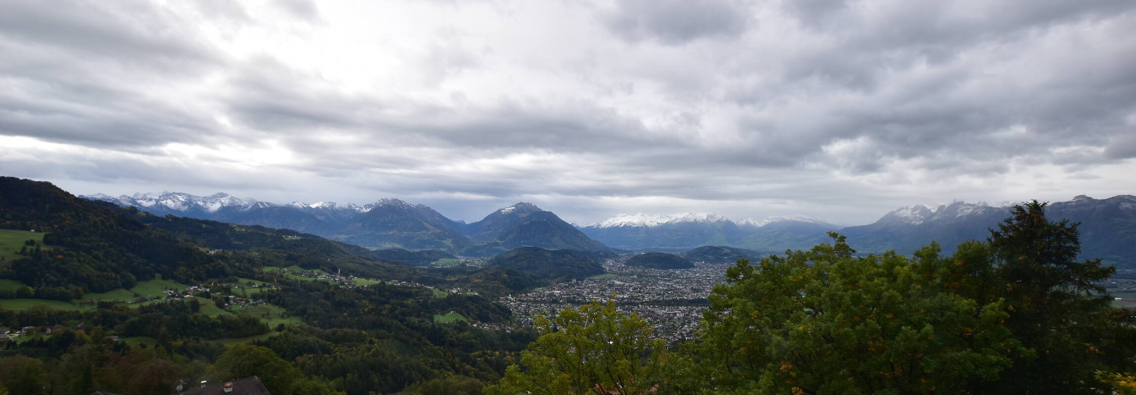 Archiv Foto Webcam Viktorsberg - Blick auf Feldkirch