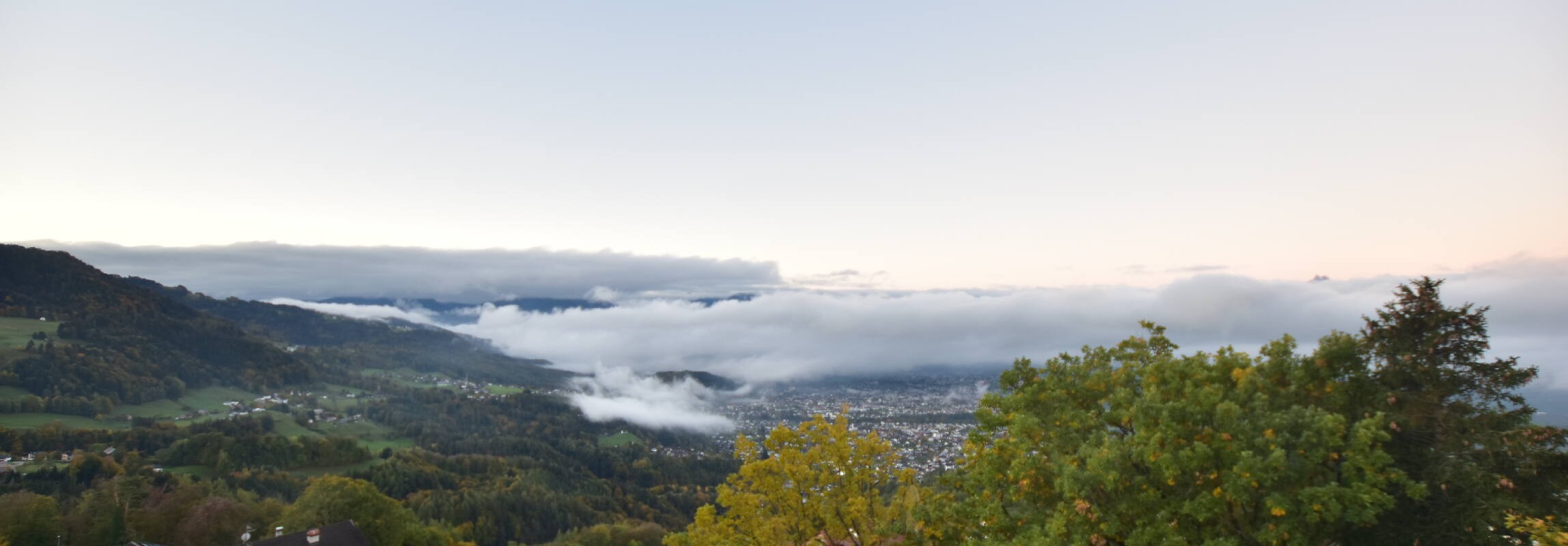 Archiv Foto Webcam Viktorsberg - Blick auf Feldkirch