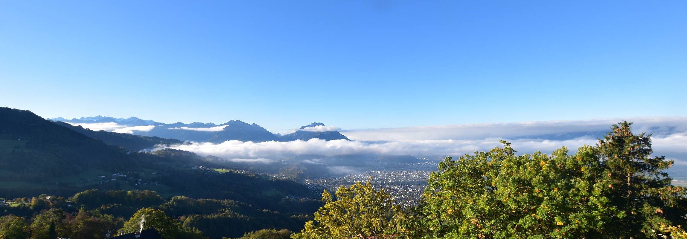 Archiv Foto Webcam Viktorsberg - Blick auf Feldkirch
