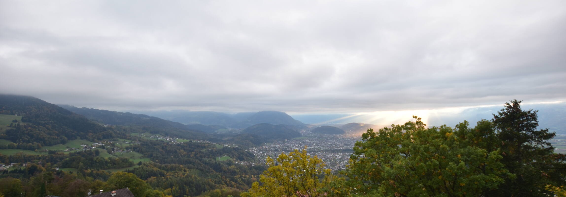 Archiv Foto Webcam Viktorsberg - Blick auf Feldkirch