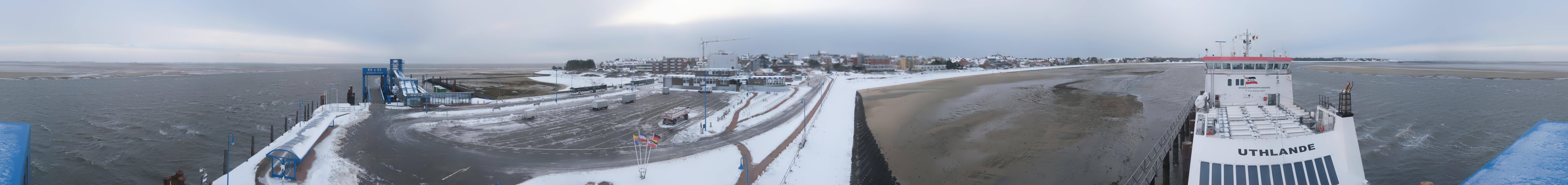 Archiv Foto Webcam Insel Amrum - Fähranleger Wittdün