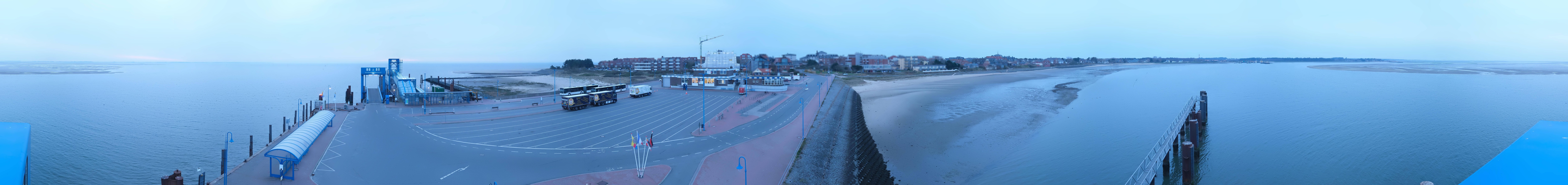 Archived image Webcam Amrum Island - Ferry dock Wittdün