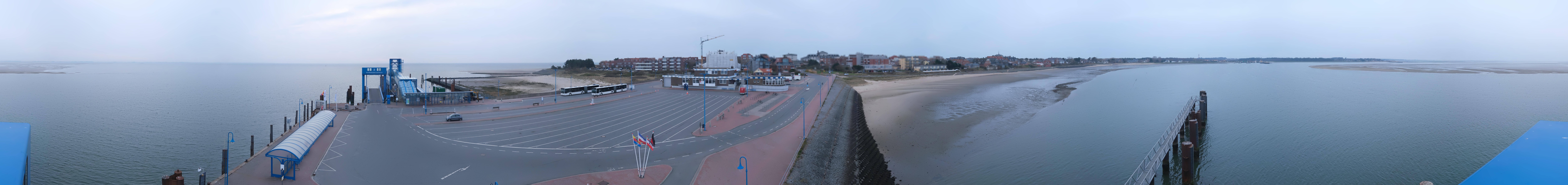 Archived image Webcam Amrum Island - Ferry dock Wittdün