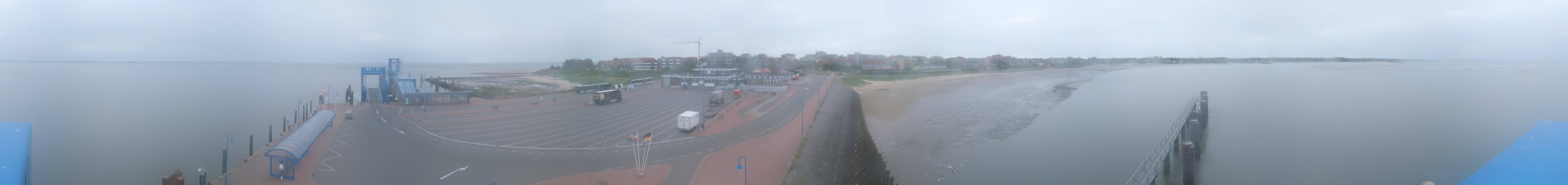 Archived image Webcam Amrum Island - Ferry dock Wittdün