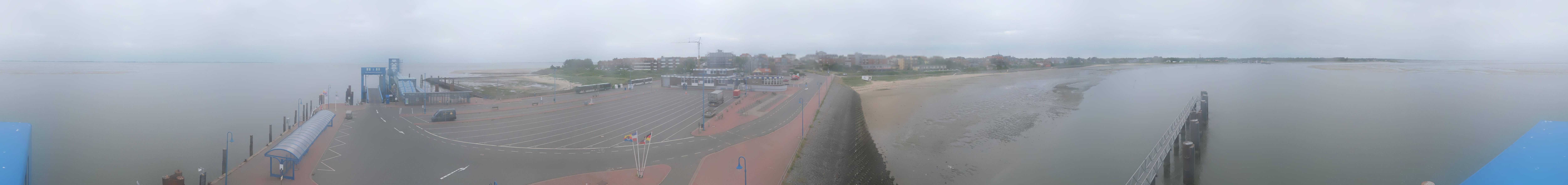 Archived image Webcam Amrum Island - Ferry dock Wittdün