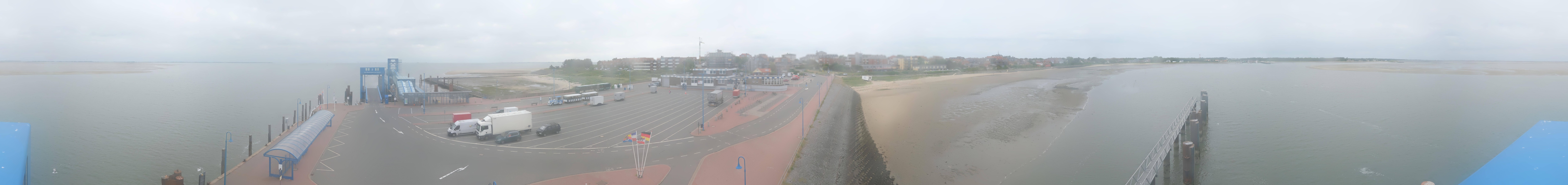 Archived image Webcam Amrum Island - Ferry dock Wittdün