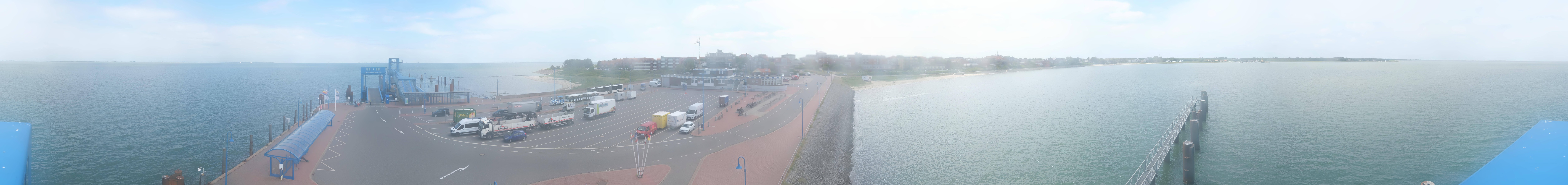 Archived image Webcam Amrum Island - Ferry dock Wittdün