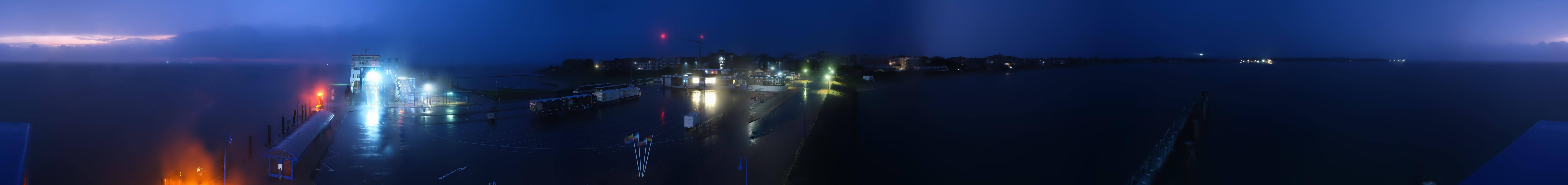 Archived image Webcam Amrum Island - Ferry dock Wittdün