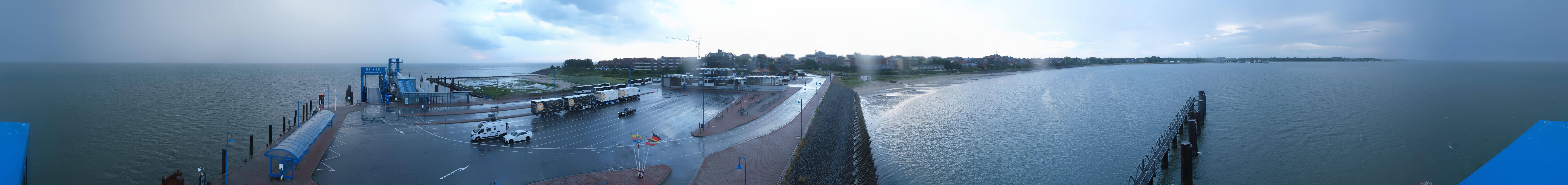 Archived image Webcam Amrum Island - Ferry dock Wittdün