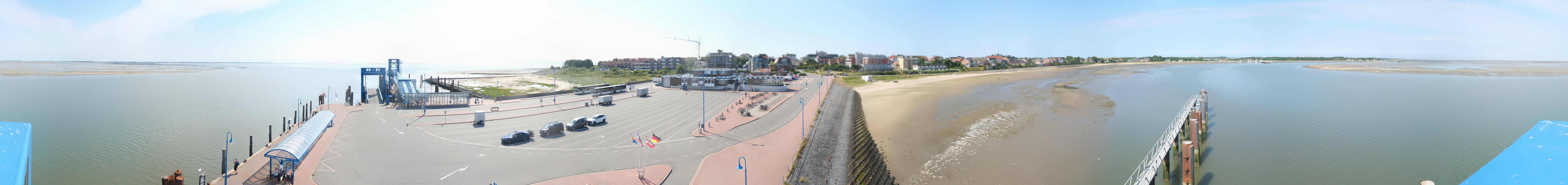Archived image Webcam Amrum Island - Ferry dock Wittdün