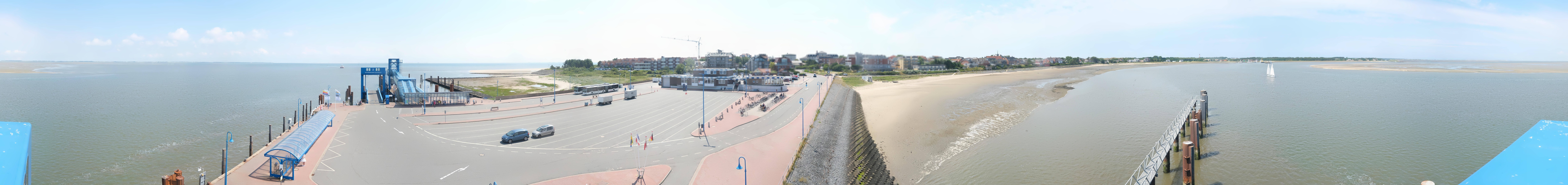 Archived image Webcam Amrum Island - Ferry dock Wittdün