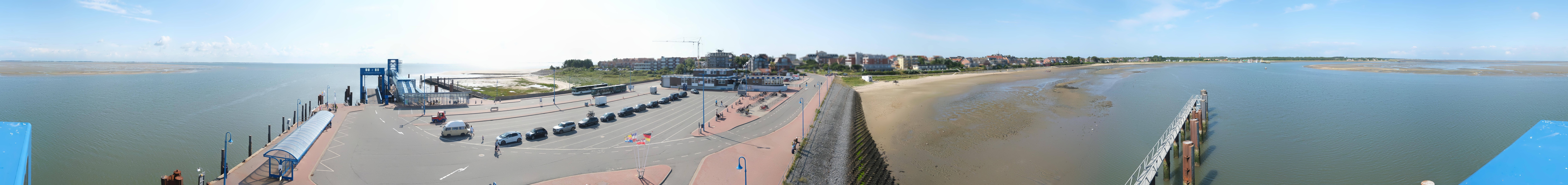 Archived image Webcam Amrum Island - Ferry dock Wittdün