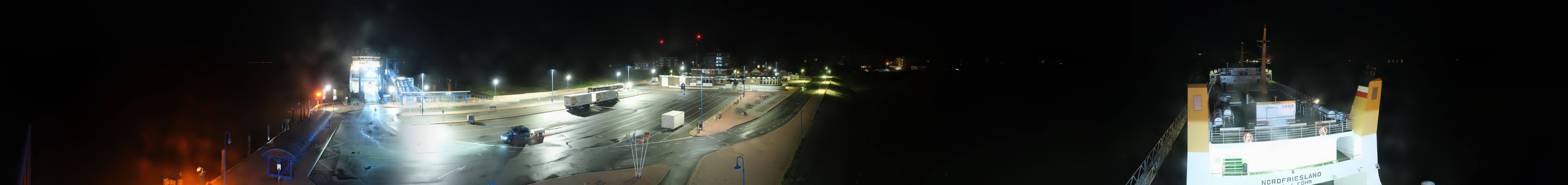 Archived image Webcam Amrum Island - Ferry dock Wittdün