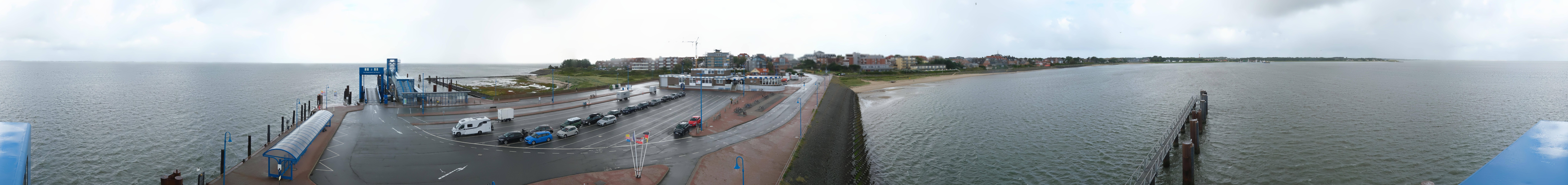 Archived image Webcam Amrum Island - Ferry dock Wittdün