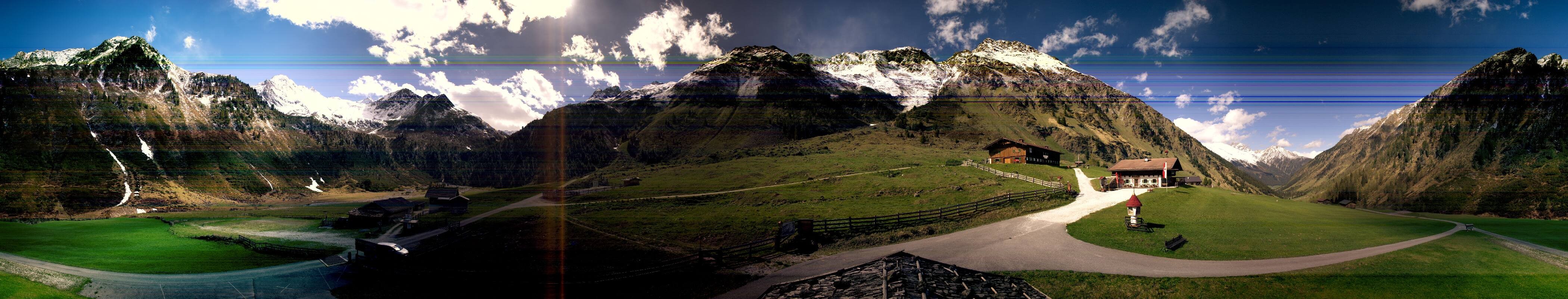 Archiv Foto Webcam Oberiss Alm im Stubaier Oberbergtal