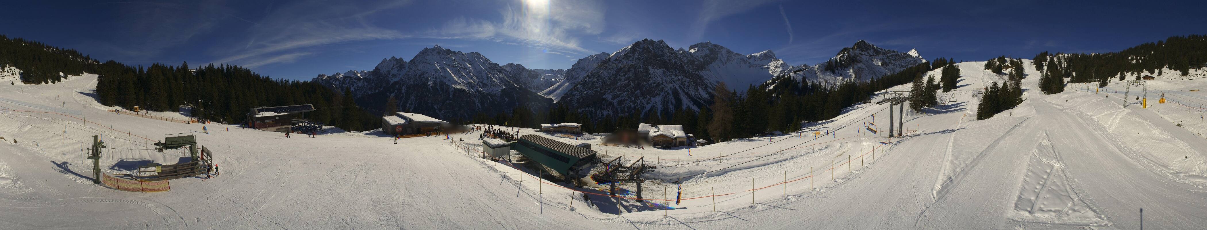 Archived image Webcam Brandnertal Valley - Top Station Palüd