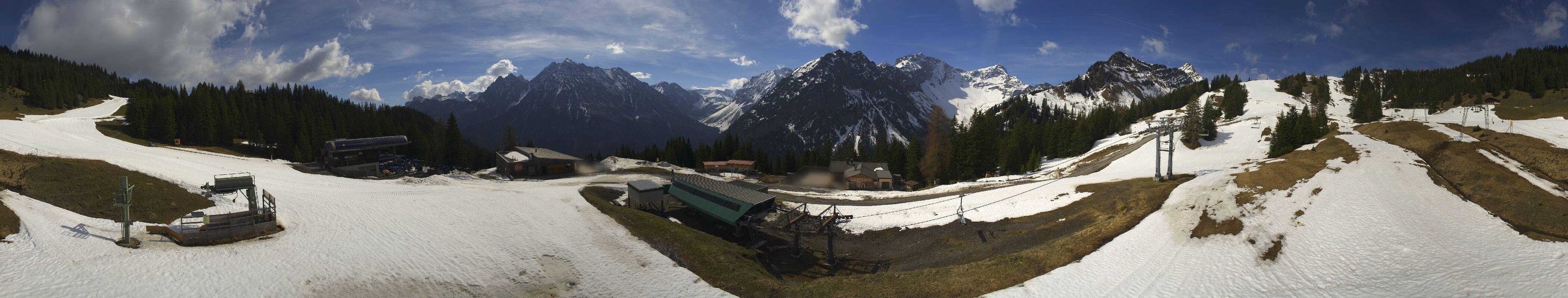 Archived image Webcam Brandnertal Valley - Top Station Palüd