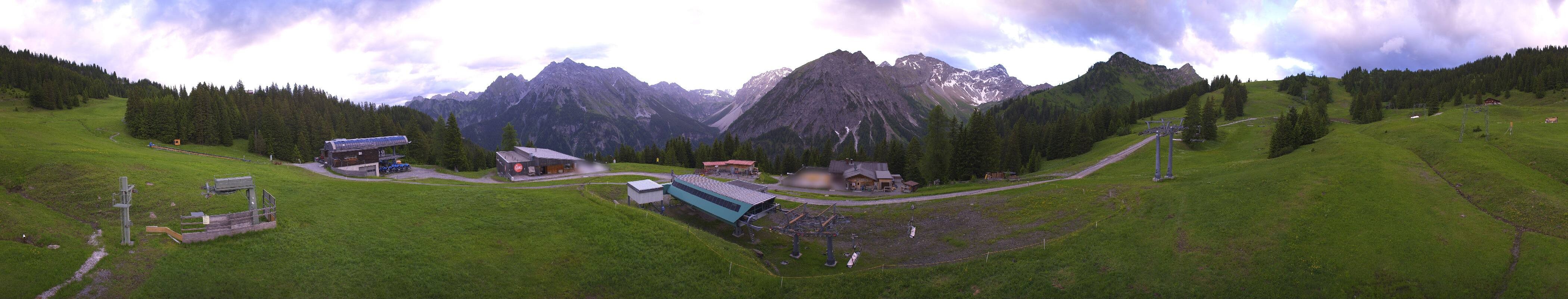 Archived image Webcam Brandnertal Valley - Top Station Palüd