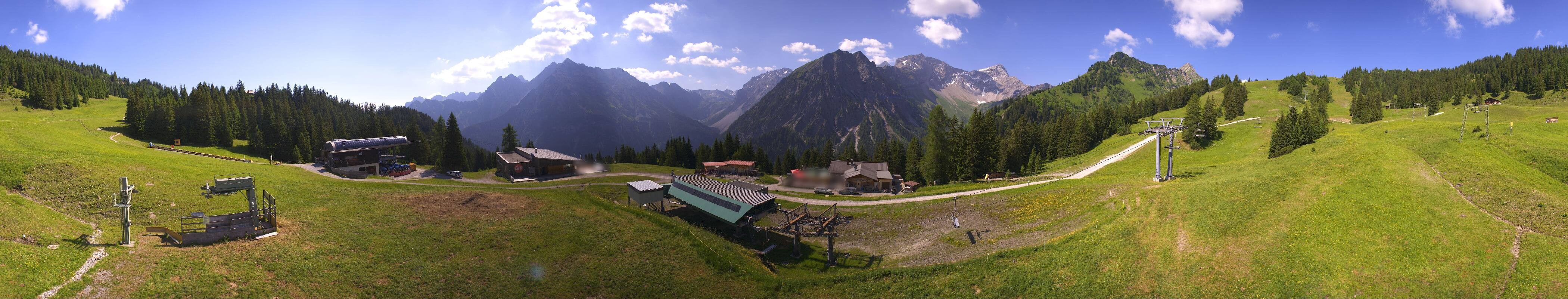 Archived image Webcam Brandnertal Valley - Top Station Palüd