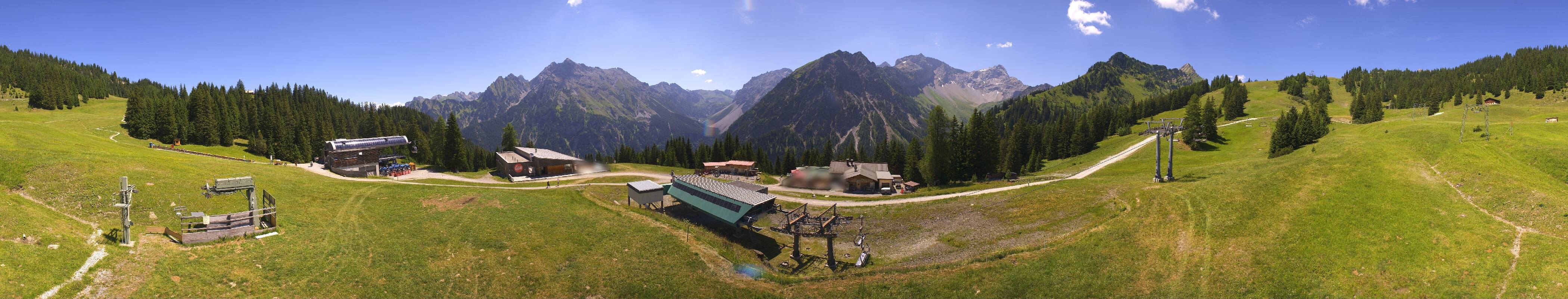 Archived image Webcam Brandnertal Valley - Top Station Palüd
