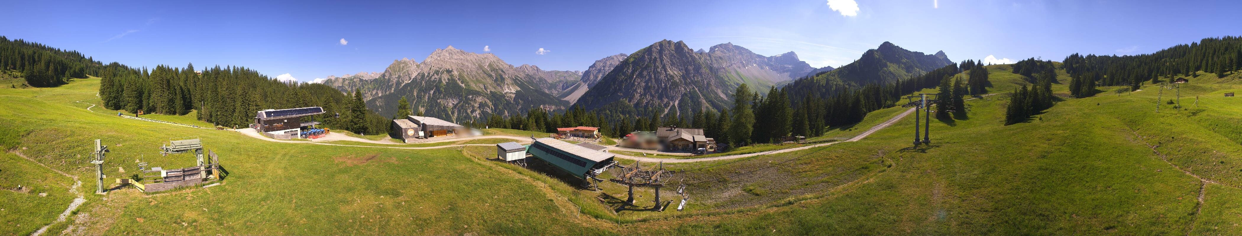 Archived image Webcam Brandnertal Valley - Top Station Palüd