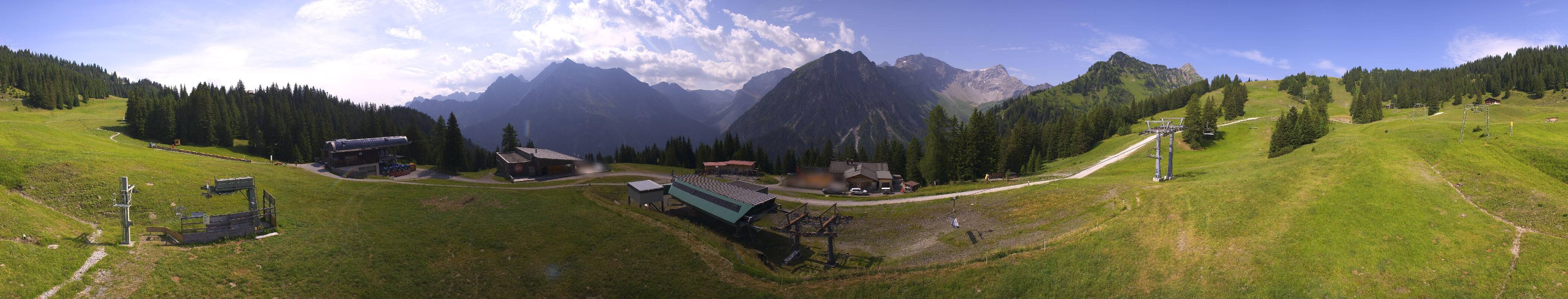 Archived image Webcam Brandnertal Valley - Top Station Palüd