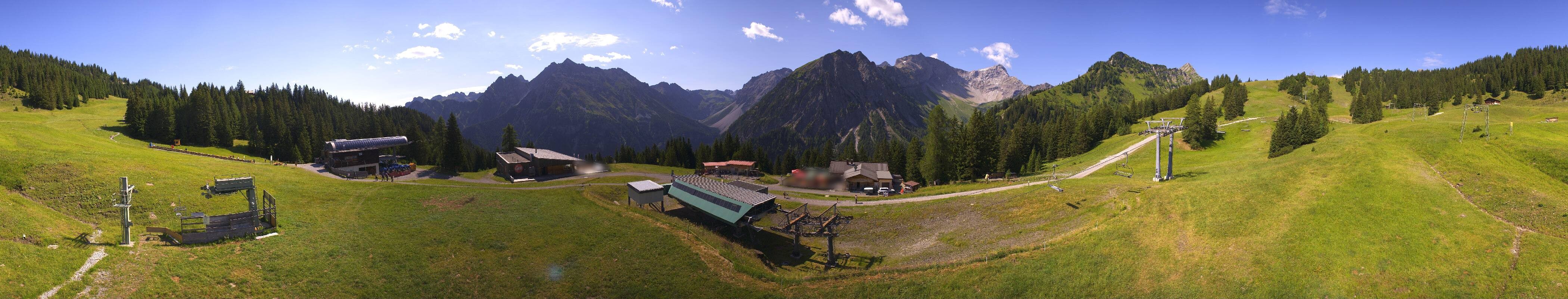 Archived image Webcam Brandnertal Valley - Top Station Palüd