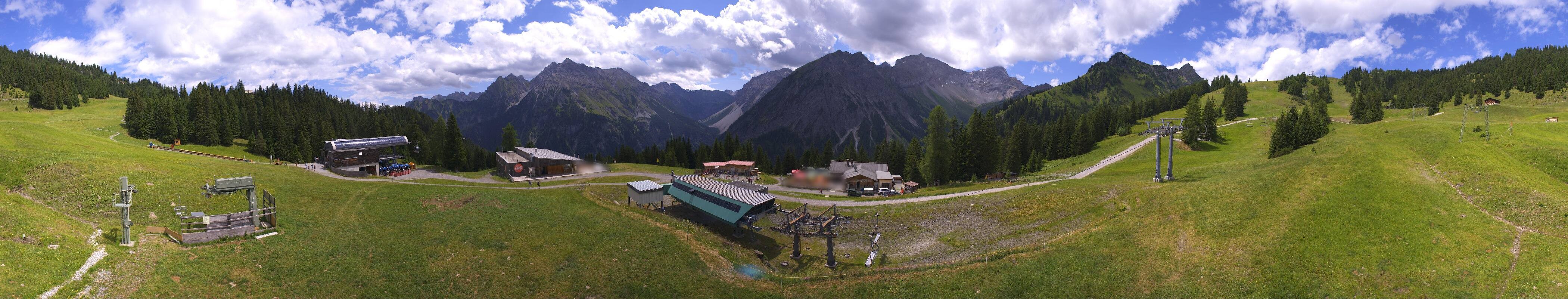 Archived image Webcam Brandnertal Valley - Top Station Palüd