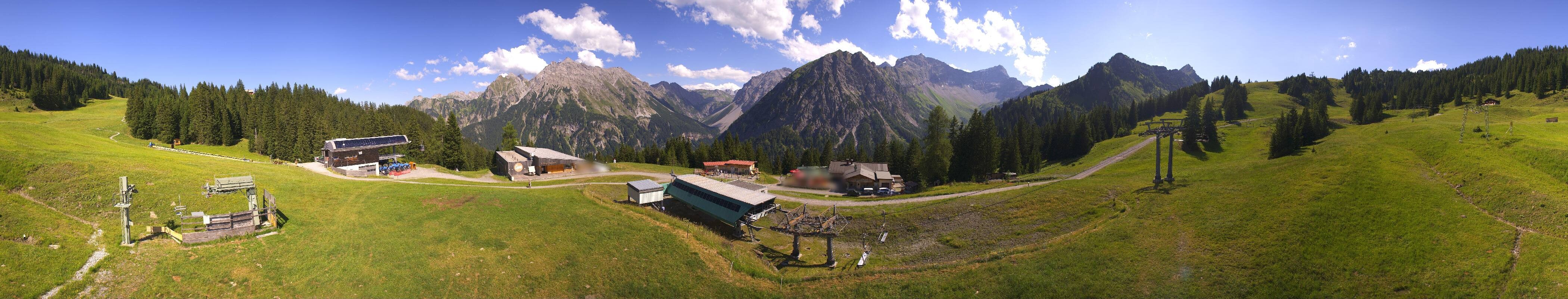 Archived image Webcam Brandnertal Valley - Top Station Palüd