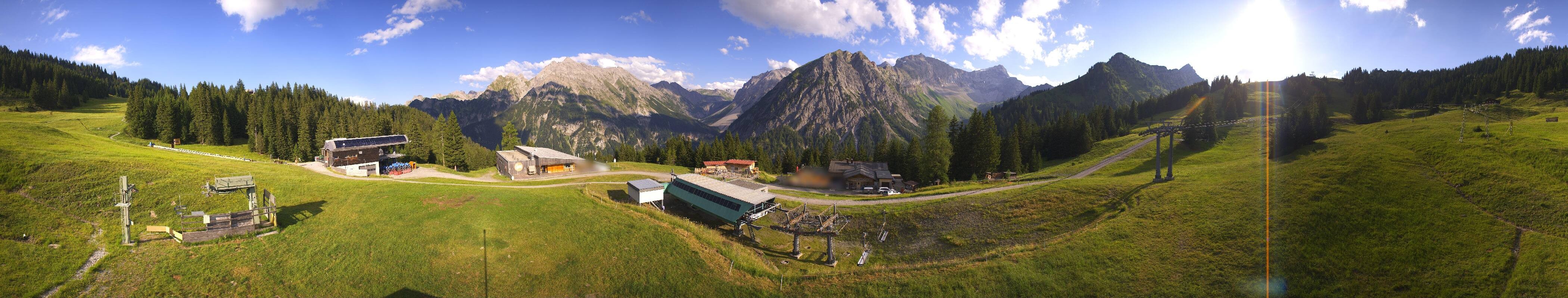 Archived image Webcam Brandnertal Valley - Top Station Palüd