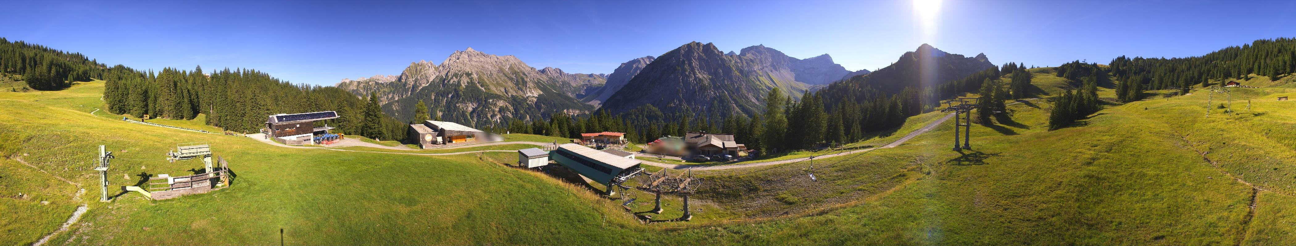 Archived image Webcam Brandnertal Valley - Top Station Palüd