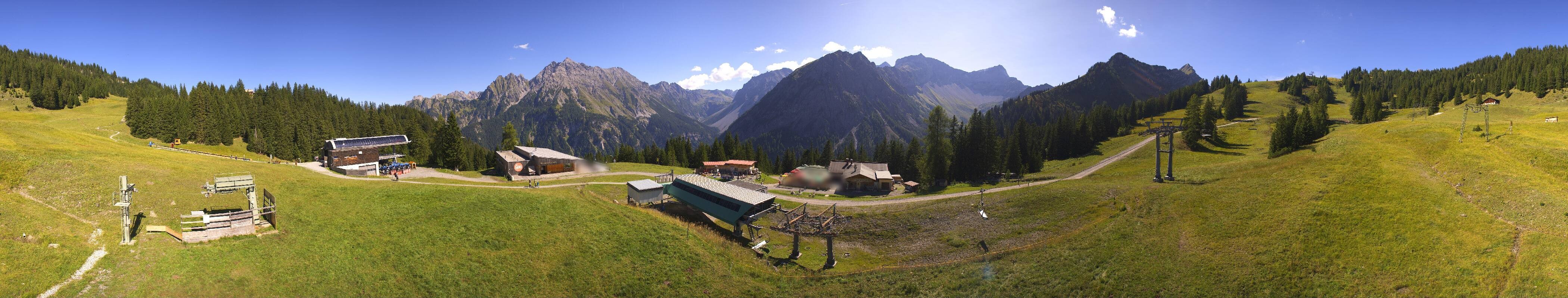 Archived image Webcam Brandnertal Valley - Top Station Palüd