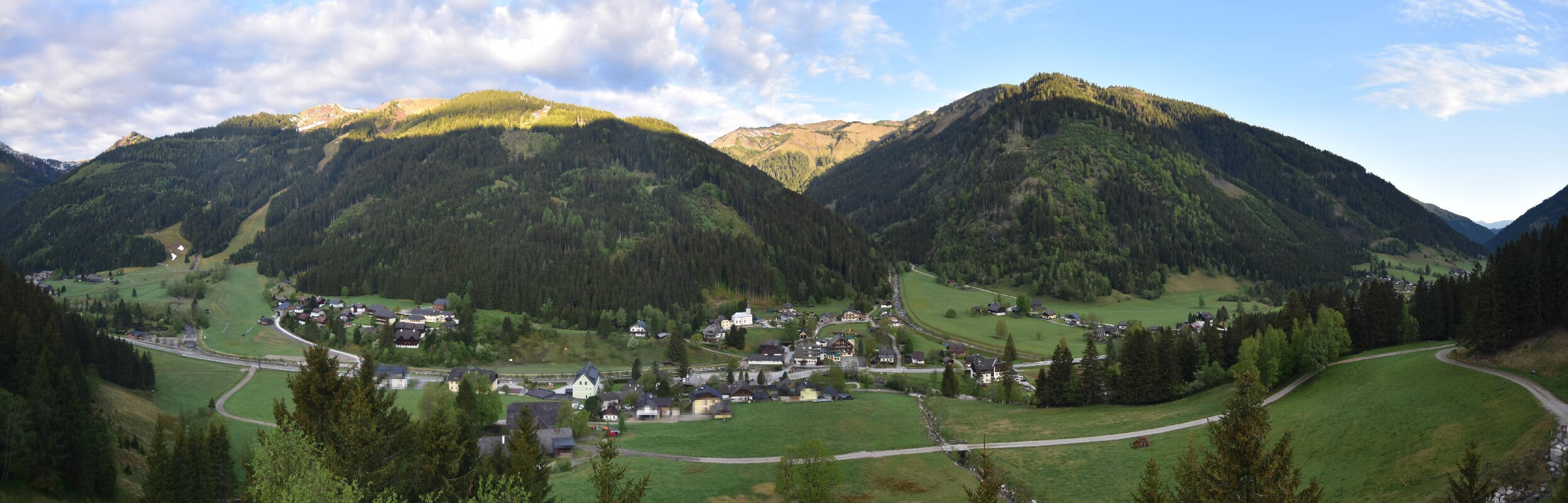 Archiv Foto Webcam Donnersbachwald - Blick zur Riesneralm