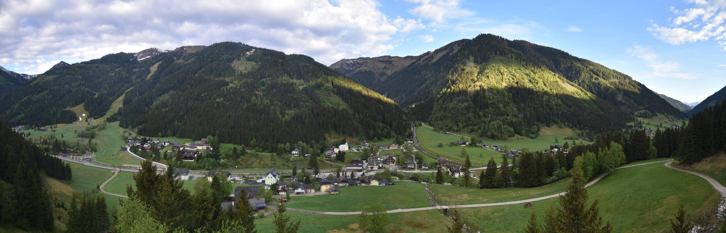 Archiv Foto Webcam Donnersbachwald - Blick zur Riesneralm