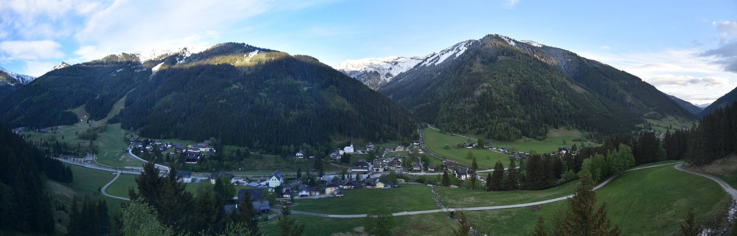 Archiv Foto Webcam Donnersbachwald - Blick zur Riesneralm
