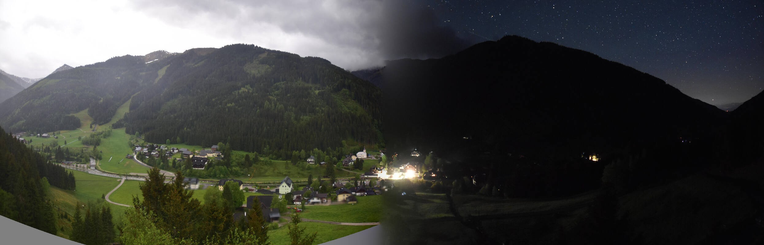 Archiv Foto Webcam Donnersbachwald - Blick zur Riesneralm