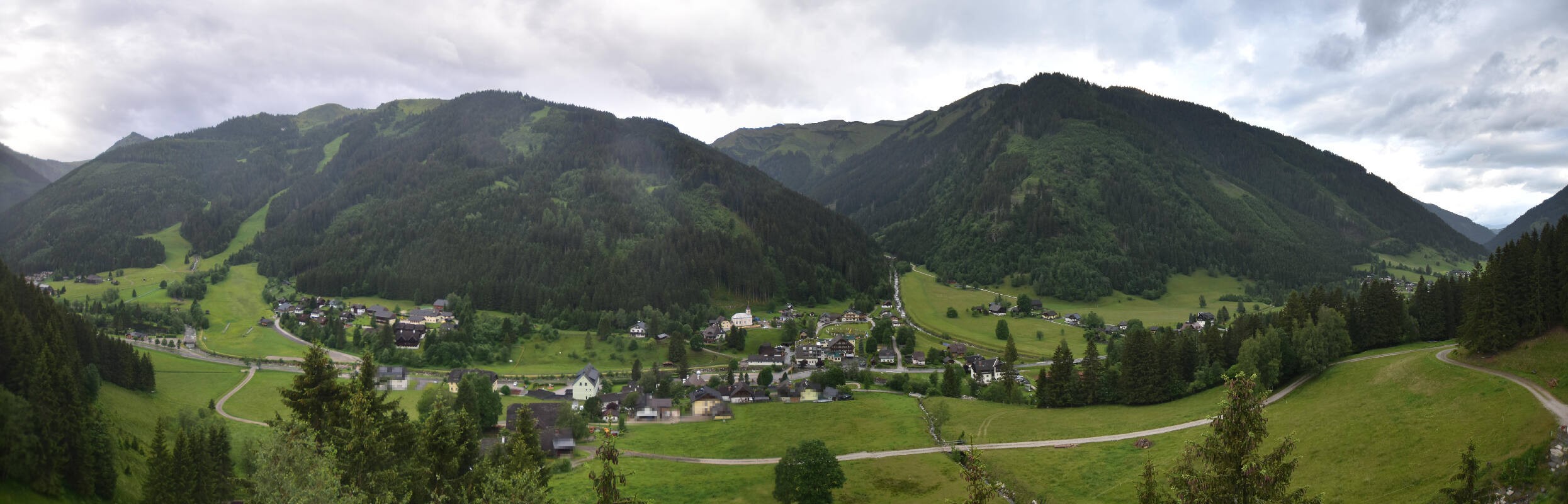 Archiv Foto Webcam Donnersbachwald - Blick zur Riesneralm