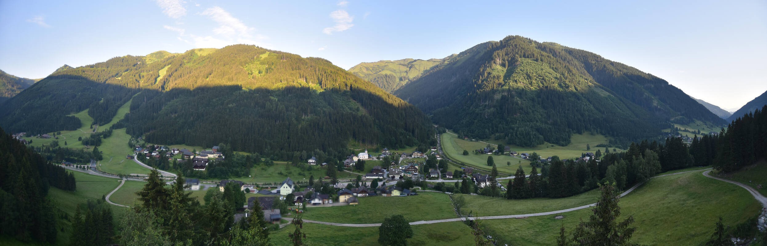 Archiv Foto Webcam Donnersbachwald - Blick zur Riesneralm