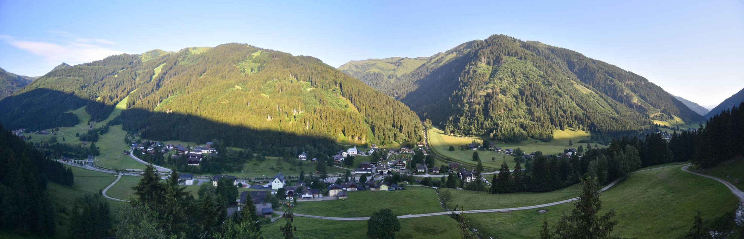 Archiv Foto Webcam Donnersbachwald - Blick zur Riesneralm