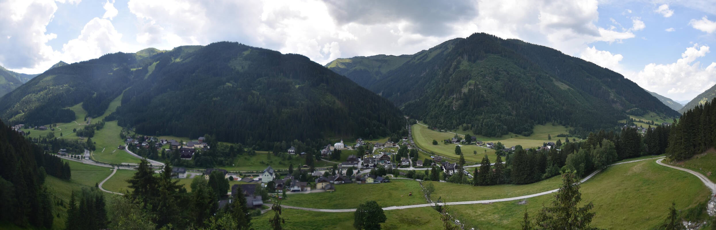 Archiv Foto Webcam Donnersbachwald - Blick zur Riesneralm