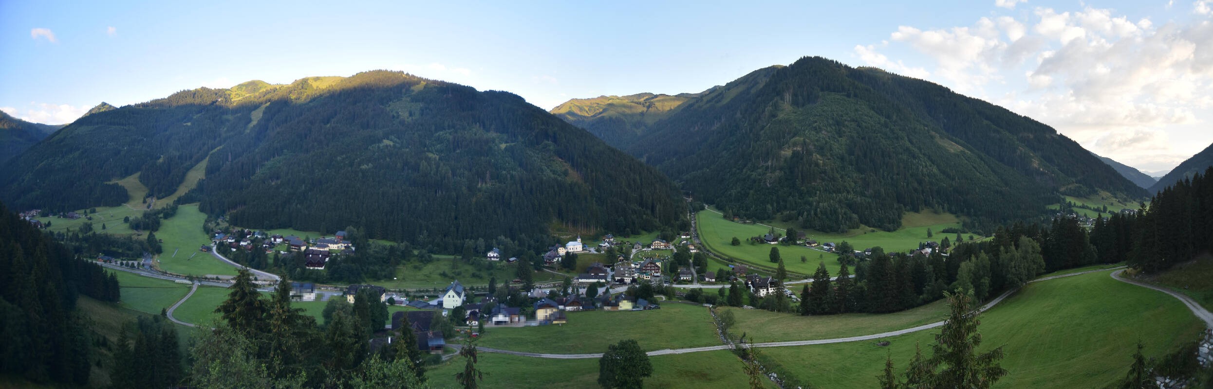 Archiv Foto Webcam Donnersbachwald - Blick zur Riesneralm