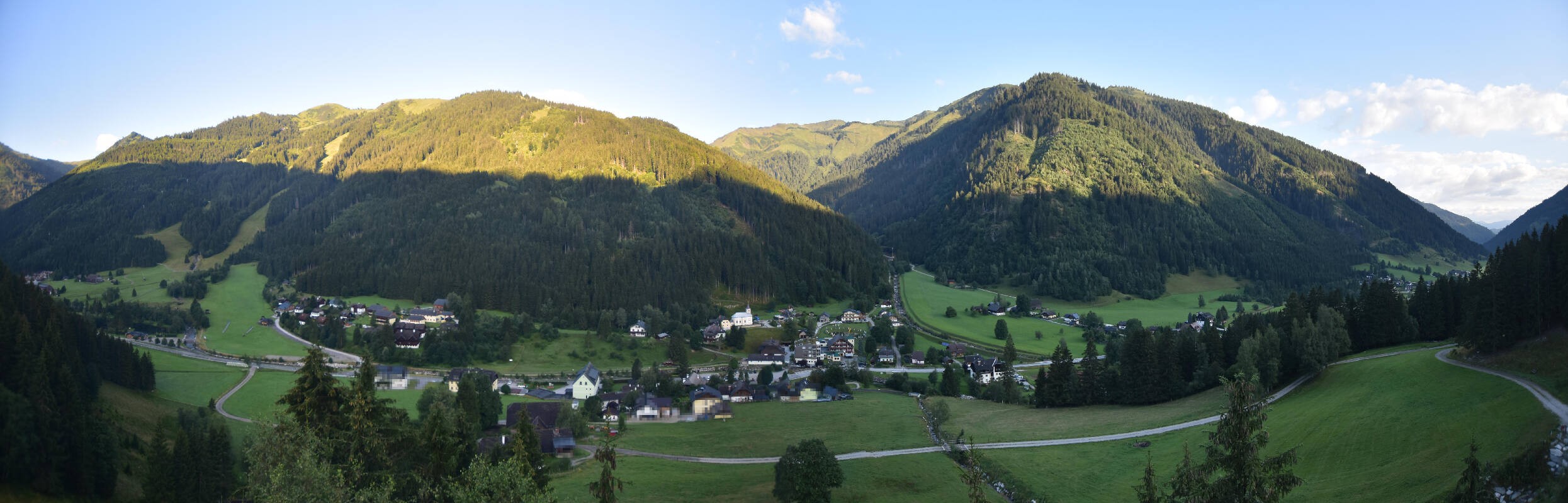 Archiv Foto Webcam Donnersbachwald - Blick zur Riesneralm